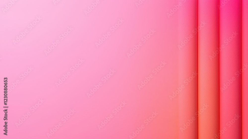 Poster soft gradient background with pink and coral color scheme