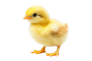 Obraz premium Cute Chick Stands Proudly: Newborn Bird, Fluffy Feathers, Poultry Farm Animal, Easter Theme