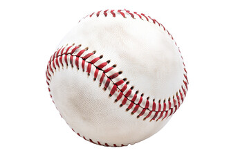 Baseball on a Clean White Background Showcasing a New and Pristine Design, Perfect for Sports-Themed Projects and Graphic Designs