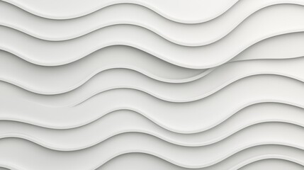 Obraz premium Abstract White Waves Texture Background for Design Projects