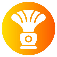 shaving brush gradient icon