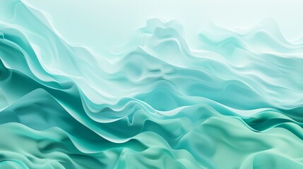 Obraz premium Abstract Teal Wave Background
