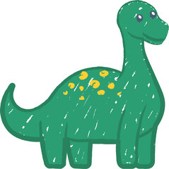 Dinosaur Crayon Kids Scribble