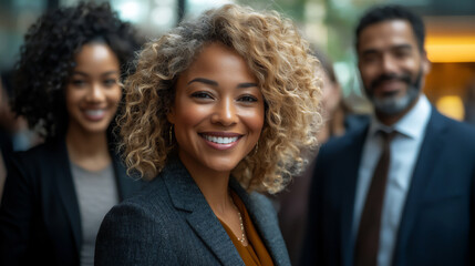  diverse professionals exchanging ideas and contact details