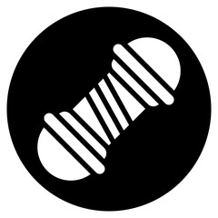 Obraz premium barber pole glyph icon