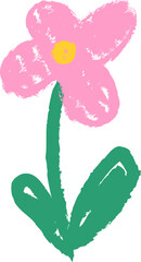 Crayon Kids Scribble Flower
