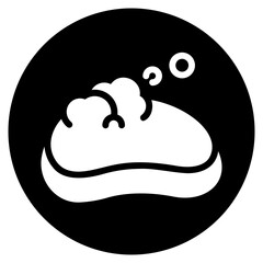 soap glyph icon
