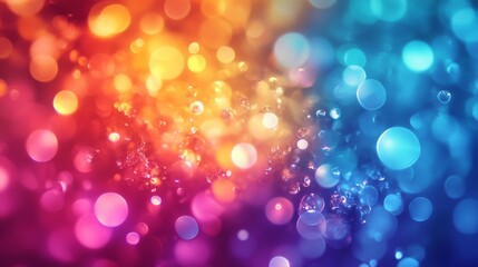 Obraz premium Colorful Bokeh Lights Abstract Background