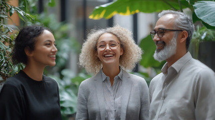 diverse professionals sharing ideas and strategies at a networking event