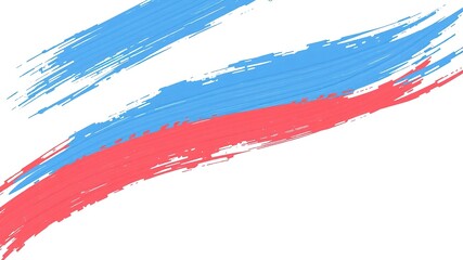 Memorial Day Brushstroke Art - Patriotic Colors