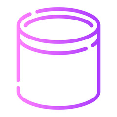 hair mask gradient icon