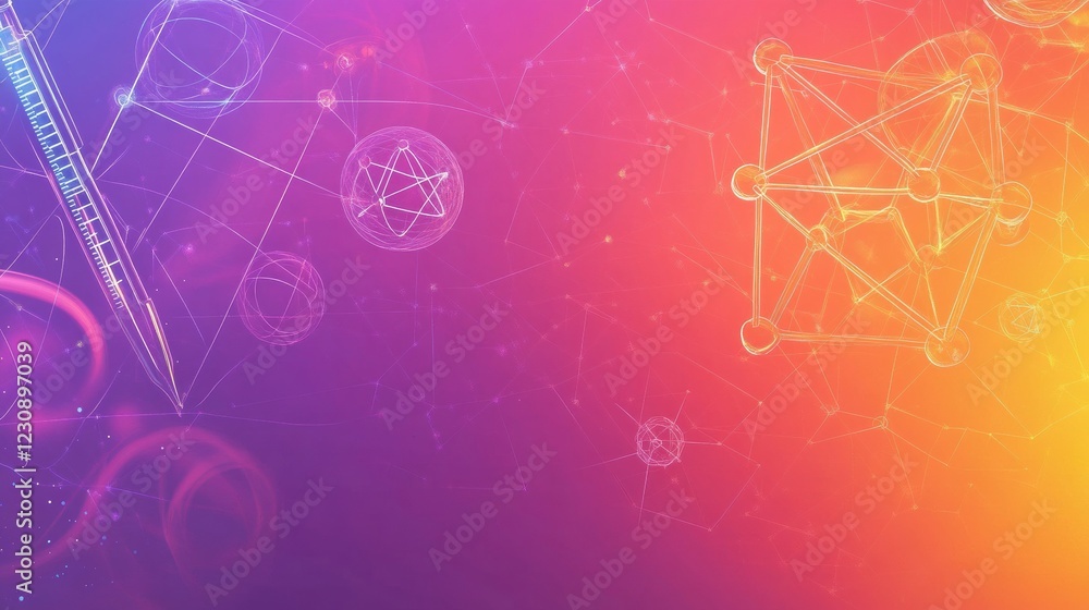 Poster abstract colorful background with geometric shapes and patterns