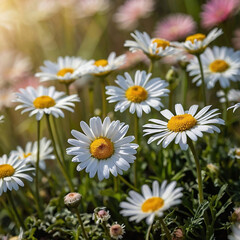 daisies in a garden