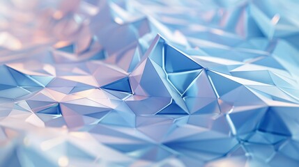 Abstract Pastel Blue Origami Boats Background