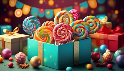Bunte Lutscher