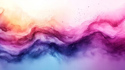 Obraz premium Soft Pastel Watercolor Flow. Generative AI