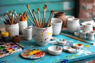  pottery painting worktable