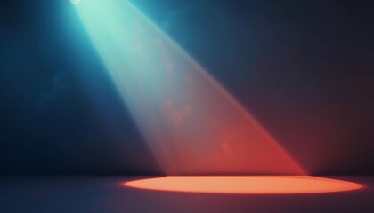 Abstract Stage Lighting Blue Red Gradient Background