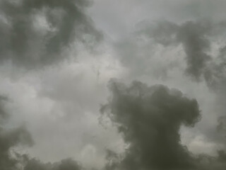 dark and stormy clouds in the sky