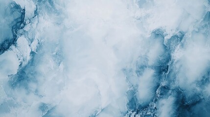 Abstract blue and white marble texture background with intricate veining and pattern