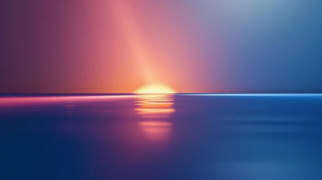 Abstract Sunset Seascape