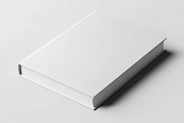 Premium Quality Image of Book Mockup Template on Isolated Background White Blank Hardcover Book