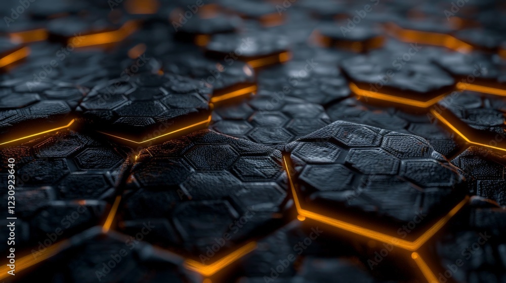 Poster abstract hexagonal pattern background