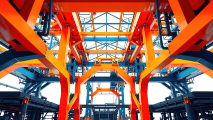 Industrial Architecture - Abstract Contour Lines