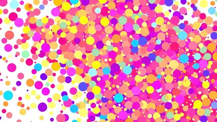 Springtime Polka Dot Abstract Pattern