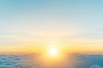 Obraz premium The sky is blue and the sun is shining brightly