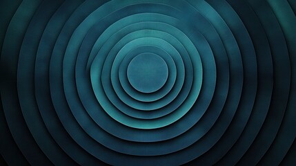 Abstract Blue Circular Patterns with Gradients and Depth Effects