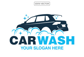 Car Wash logo designs, Automotive Cleaning logo Vector