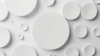 Abstract White Circle Pattern