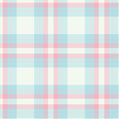 Cloudy sky inspired seamless plaid in muted blue