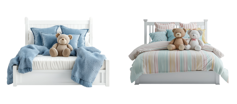 Cozy Bedroom with Plush Toys and Soft Textiles