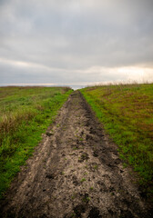 Wide and Muddy Trail Heads Toward Smugglers Cove