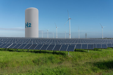 Green hydrogen produced using renewable energies – use as energy storage for sector coupling
