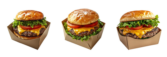 Delicious Cheeseburger with Fresh Ingredients