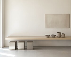 Generative AI, Minimalist Zen-inspired Interior Styling