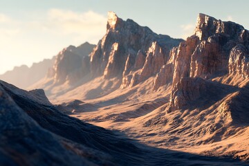 Dramatic Peaks and Tranquil Valleys: Realistic Mountain Photography
