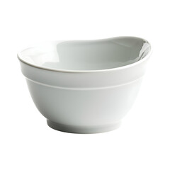 Sleek Ceramic Batter Bowl with Intricate Detailing Isolated on Transparent Background