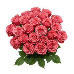 Romantic Pink Roses Bouquet: A delicate and elegant bouquet of pink roses, their velvety petals radiating love and romance.  The soft blush hue adds a touch of tenderness and sweetness.