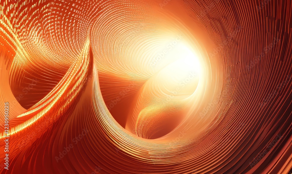 Wall mural a red metallic gradient with a radiant light effect. a red metal technology background with a polish