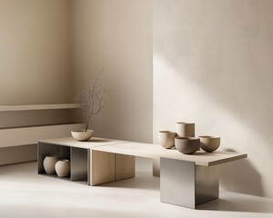 Generative AI, Minimalist Zen-inspired Interior Styling