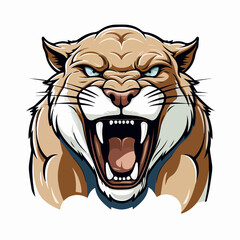 Fototapeta premium Fierce Esports Logo on White Background Generative AI