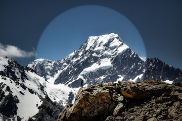 New Zealand, Mount Cook National Park is a rugged land of ice and rock. This place is home to 8 of...