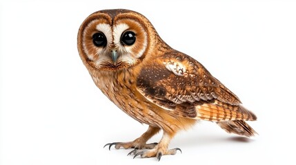 Realistic and Detailed Portrait of a Beautiful Barn Owl