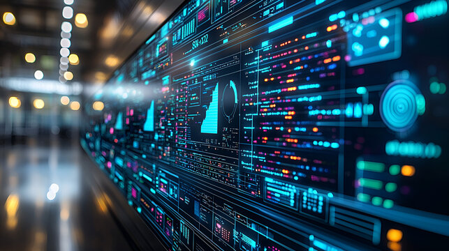 High-tech team meeting room