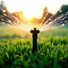 Drone Irrigation System Aerial View - High Definition