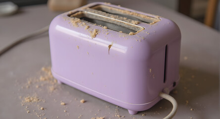 Messy Lavender Toaster After Breakfast